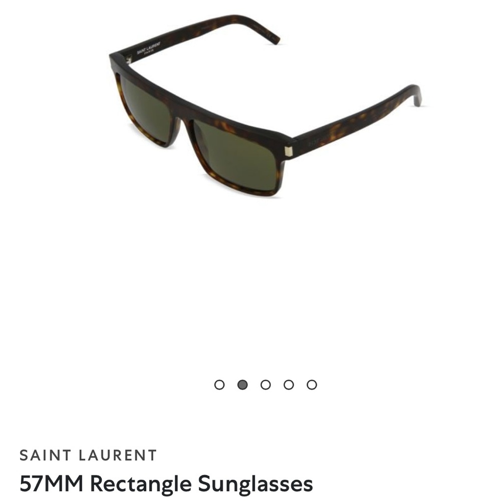 Saint Laurent 57MM Rectangle Sunglasses